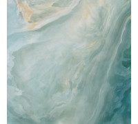 Керамогранит LCM 6060ILN55HG Illusion Flow 60x60 зеленый суперполированный под оникс