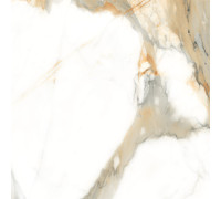 Керамогранит LCM 6060STI00P Statuario Infinito White 60x60 белый / бежевый полированный под камень
