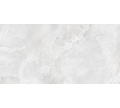 Керамогранит New Trend 60120ETR00P Onice Vetro Light 60x120 светло-серый полированный под оникс