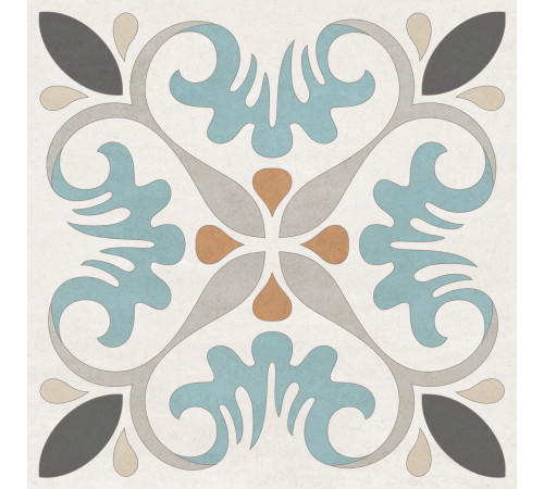 Керамогранит New Trend GP2020DGA01 Design Art Laura 20x20 микс матовый с орнаментом