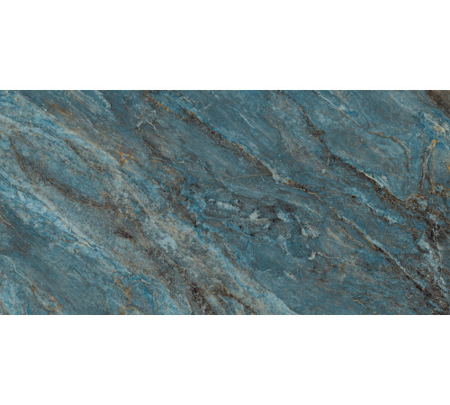 Beam Turquoise Керамогранит бирюзовый 60х120 лаппатированный шайн