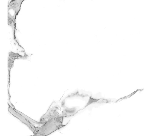 Statuario Crown Керамогранит белый 60x60 сатинированный