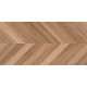 Wood Canarium Chevron M Керамогранит тёмно-бежевый 60х120 матовый карвинг