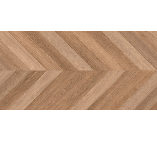 Wood Canarium Chevron M Керамогранит тёмно-бежевый 60х120 матовый карвинг