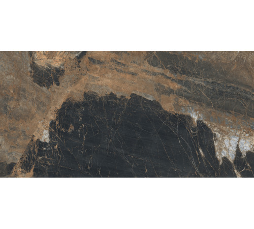 Lunar Marron Керамогранит коричневый 80х160 матовый+гл.чернила