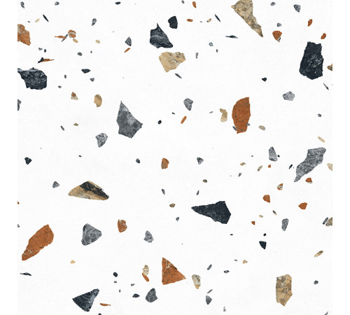 Terazzo Bianco Керамогранит цветной 60х60 матовый карвинг