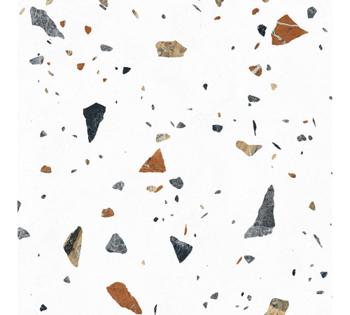 Terazzo Bianco Керамогранит цветной 60х60 матовый карвинг