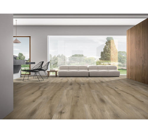 SPC Respect 0,5/43 4V (1220 х 182 х 5 мм) с подложкой 8305  Дуб Бургундский (2,22 кв м)