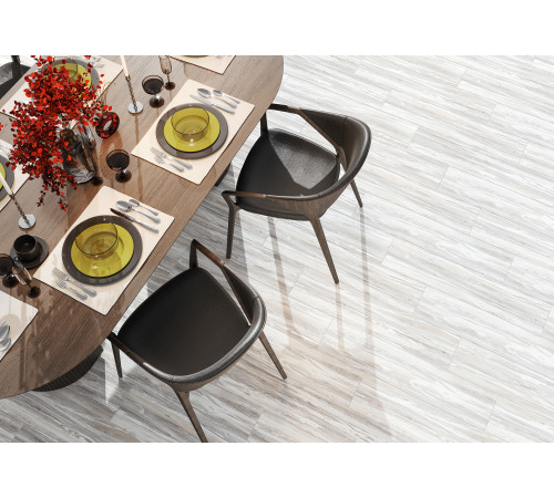 Керамогранит Alma Ceramica GFA92ALP07R Alpina 90x20 белый матовый под дерево