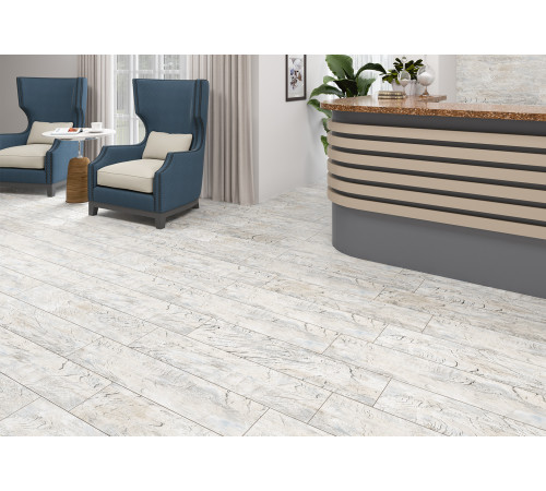 Керамогранит Alma Ceramica GFA92NTK07R Antik 90x20 серый / бежевый матовый под дерево / паркет