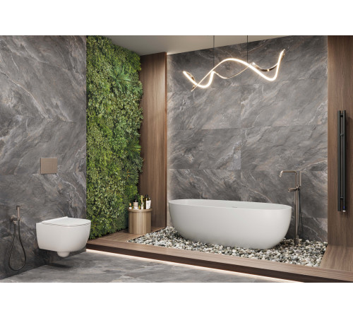 Керамогранит LCM 60120RGE31M Argenta Bronze 60x120 коричневый глазурованный матовый / карвинг под камень