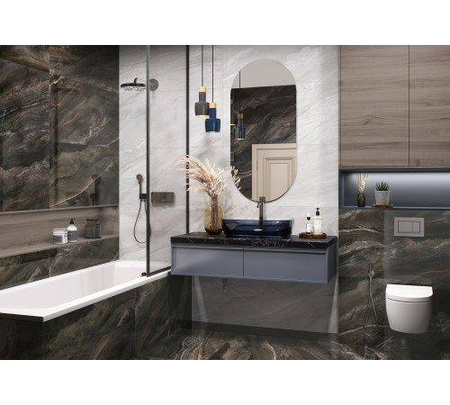 Керамогранит LCM 60120ARI01P Argentina Crema 60x120 кремовый полированный под мрамор