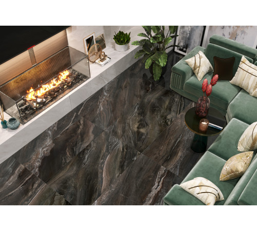 Керамогранит LCM 60120ARI01P Argentina Crema 60x120 кремовый полированный под мрамор