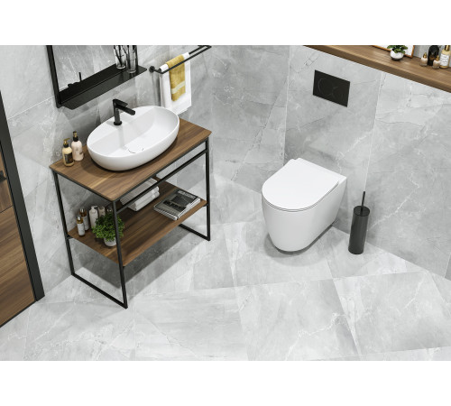 Керамогранит LCM 6060AMB15P Armani Marble Gray 60x60 серый полированный под камень