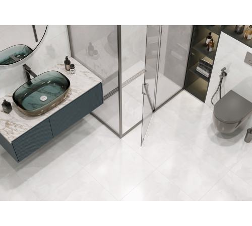 Керамогранит LCM 60120ICO00P Ice Onyx 60x120 белый полированный под камень