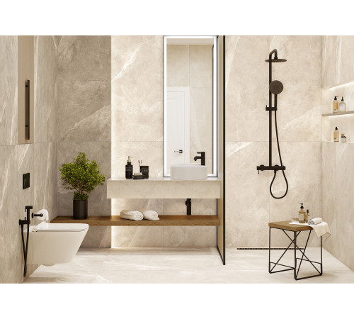 Керамогранит Alma Ceramica GFU6060BST07R Basalto Sugar 60x60 серый сахарный / противоскользящий под камень