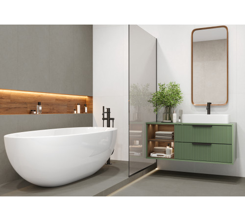Керамогранит Alma Ceramica GFU60120BND70R Bond 60x120 серый матовый / противоскользящий под бетон