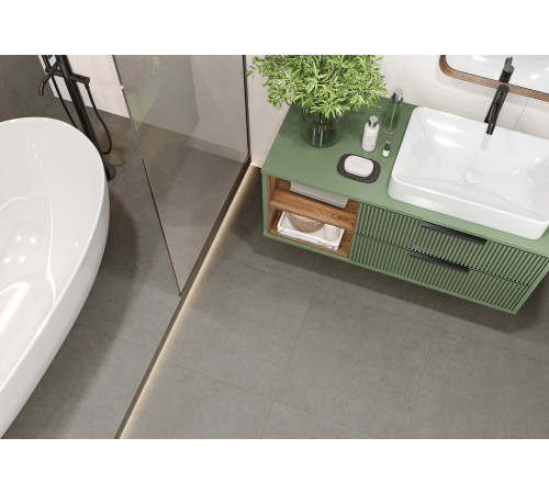 Керамогранит Alma Ceramica GFU60120BND70R Bond 60x120 серый матовый / противоскользящий под бетон