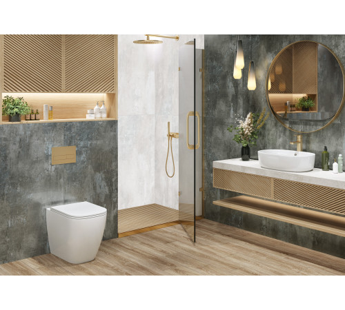 Керамогранит Delacora D120219L Centro Copper 60x120 коричневый лаппатированный под металл