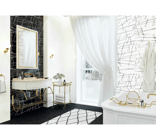 Плитка настенная Chicago White Rock WT11CHR00 200x600x7.5 Глянцевая