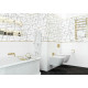 Плитка настенная Chicago White Rock WT11CHR00 200x600x7.5 Глянцевая