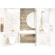 Плитка настенная Detroit Calacatta Gold WT9DET11 249x500x8.5 Глянцевая
