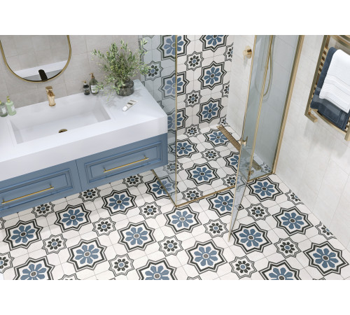 Керамогранит New Trend GP2020DSA02 Design Art Dawn 20x20 микс матовый с орнаментом