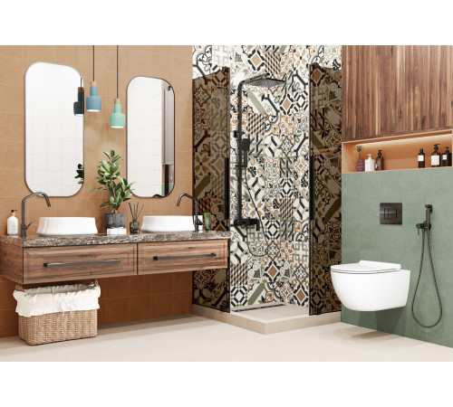 Керамогранит New Trend GP2020DSA02 Design Art Dawn 20x20 микс матовый с орнаментом