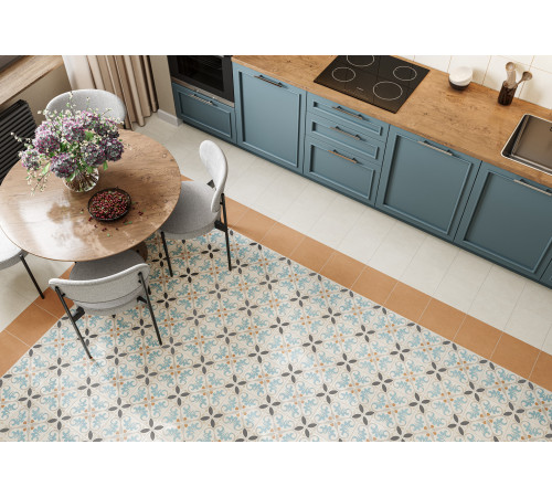 Керамогранит New Trend GP2020DSA02 Design Art Dawn 20x20 микс матовый с орнаментом