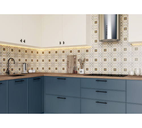 Керамогранит New Trend GP2020DSA02 Design Art Dawn 20x20 микс матовый с орнаментом