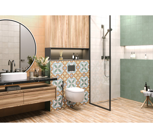 Керамогранит New Trend GP2020DSA02 Design Art Dawn 20x20 микс матовый с орнаментом