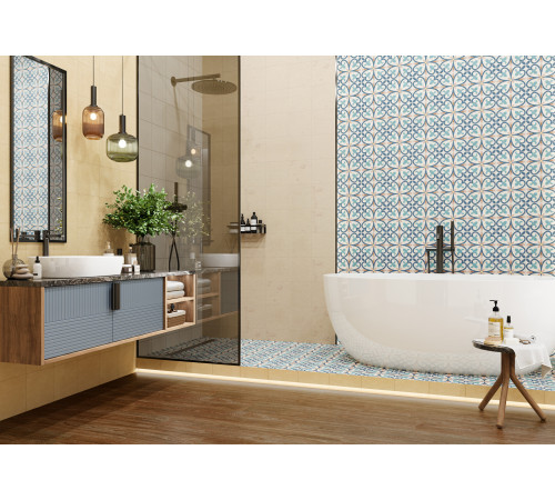 Керамогранит New Trend GP2020DSA02 Design Art Dawn 20x20 микс матовый с орнаментом