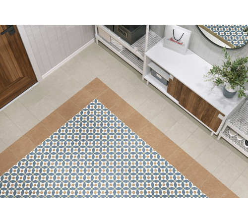 Керамогранит New Trend GP2020DSA02 Design Art Dawn 20x20 микс матовый с орнаментом
