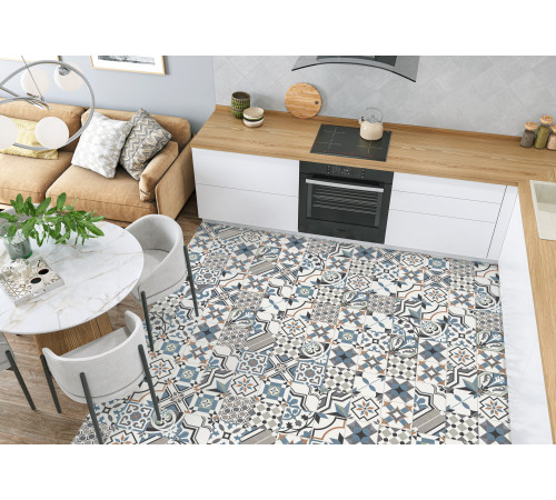 Керамогранит New Trend GP2020DSA02 Design Art Dawn 20x20 микс матовый с орнаментом