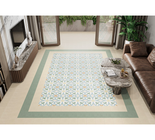 Керамогранит New Trend GP2020DSA02 Design Art Dawn 20x20 микс матовый с орнаментом