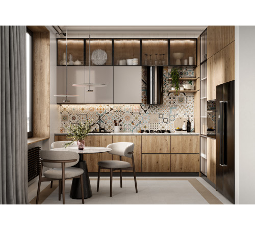 Керамогранит New Trend GP2020DSA02 Design Art Dawn 20x20 микс матовый с орнаментом