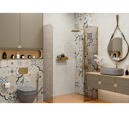 Керамогранит New Trend GP2020DSA02 Design Art Dawn 20x20 микс матовый с орнаментом