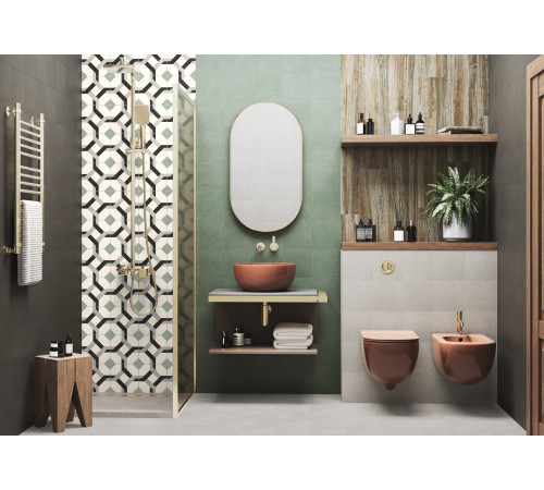 Керамогранит New Trend GP2020DSA02 Design Art Dawn 20x20 микс матовый с орнаментом