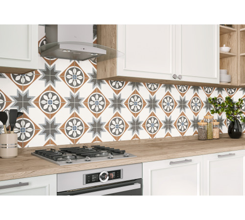 Керамогранит New Trend GP2020DSA02 Design Art Dawn 20x20 микс матовый с орнаментом