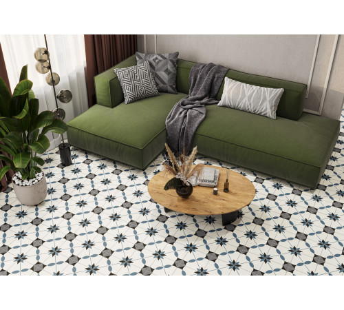 Керамогранит New Trend GP2020DSA02 Design Art Dawn 20x20 микс матовый с орнаментом