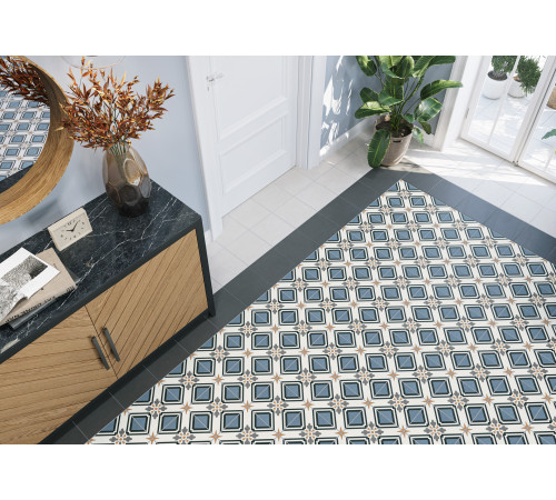 Керамогранит New Trend GP2020DSA02 Design Art Dawn 20x20 микс матовый с орнаментом