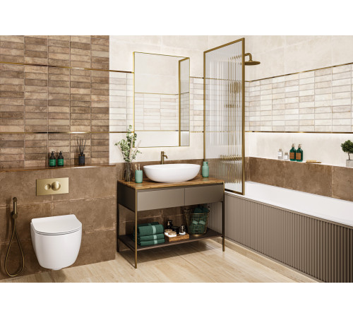 Плитка настенная Elbrus Marron WT36ELR21 300x600x9 Матовая