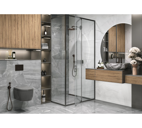Керамогранит Delacora 60120IPR17 Impression Steel Sugar 60x120 серый лаппатированный под оникс