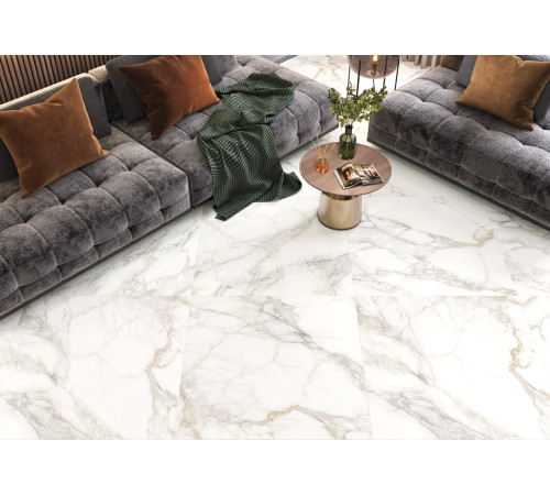 Керамогранит LCM 60120UNA00M Calacatta Luna 60x120 белый глазурованный матовый под камень