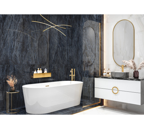 Керамогранит LCM 6060CBL23HG Cuba Blue 60x60 синий суперполированный под камень