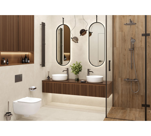Керамогранит Artkera Group GP60120MIM08M Микроцемент коричневый / Microcement Brown 60×120