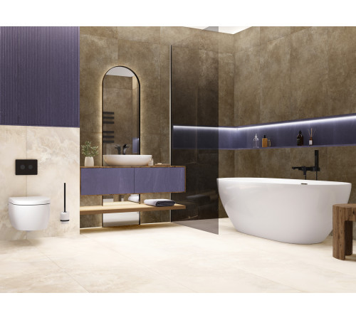 Керамогранит Artkera Group GP60120MIM08M Микроцемент коричневый / Microcement Brown 60×120