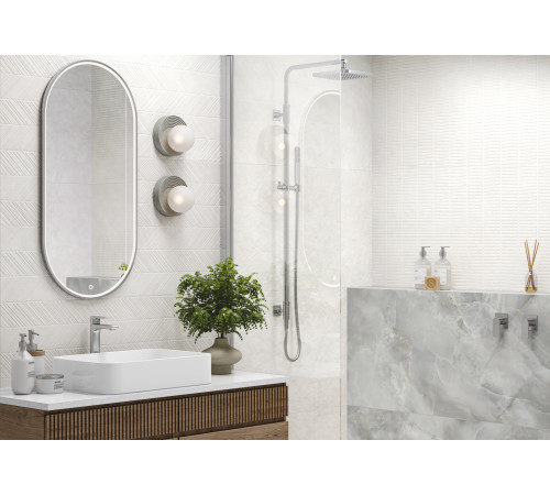 Керамогранит LCM 8080NVL00M Невел белый / Nevel White 80×80