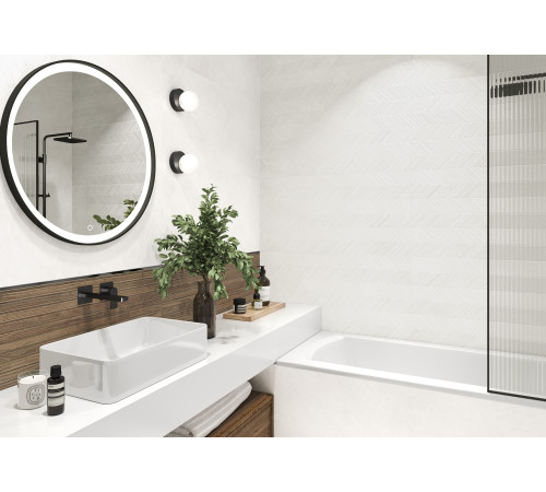 Керамогранит LCM 8080NVL00M Невел белый / Nevel White 80×80