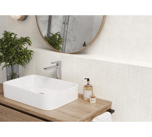 Керамогранит LCM 8080NVL00M Невел белый / Nevel White 80×80